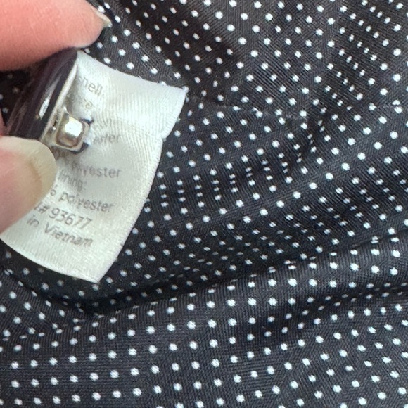 JCP Black Piped Blazer Jacket Women’s 1X Cropped Stretch Knit Office Casual - Picture 12 of 13